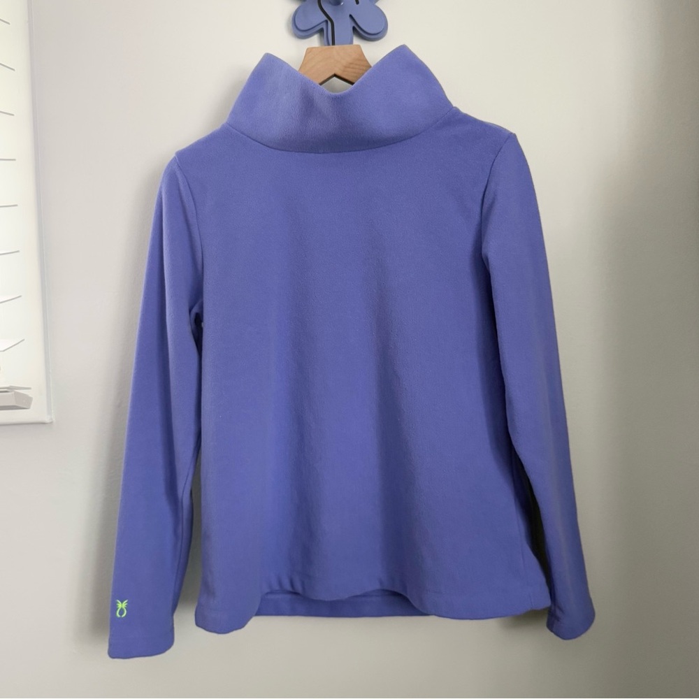 Dudley Stephens Medium Greenpoint Turtleneck Royal Violet Fleece Purple